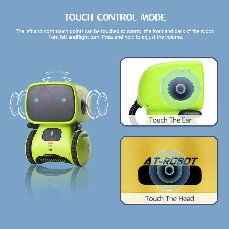 Toy Robot Voice Control Interactive Robot Cute Toy Smart Robot for Kids Dance Voice Command Touch