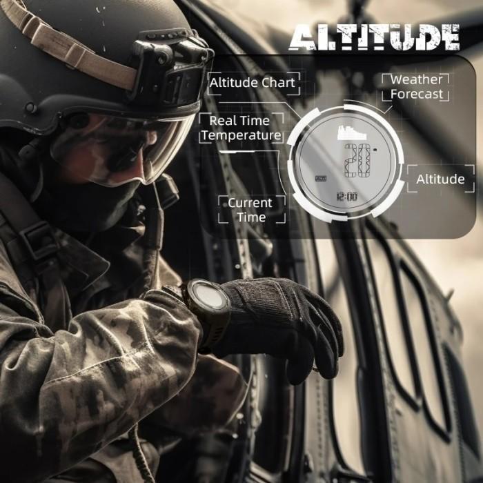 NORTH EDGE VERTICO DIGITAL WATCH 48MM CARBON CASE ALTIMETER COMPASS