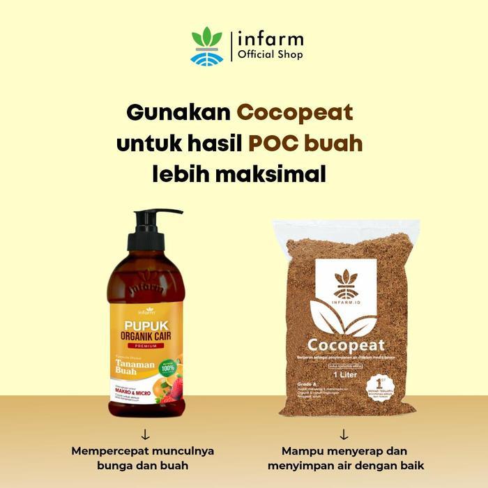 Infarm - Pupuk Infarm Buah Pupuk Organik Cair Tanaman Daun Sayur 500Ml Poc Kompos Infarm Organik