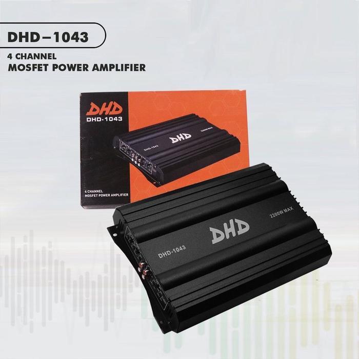 DHD 1043 Amplifier 4 channel (Power Amplifier Mobil)