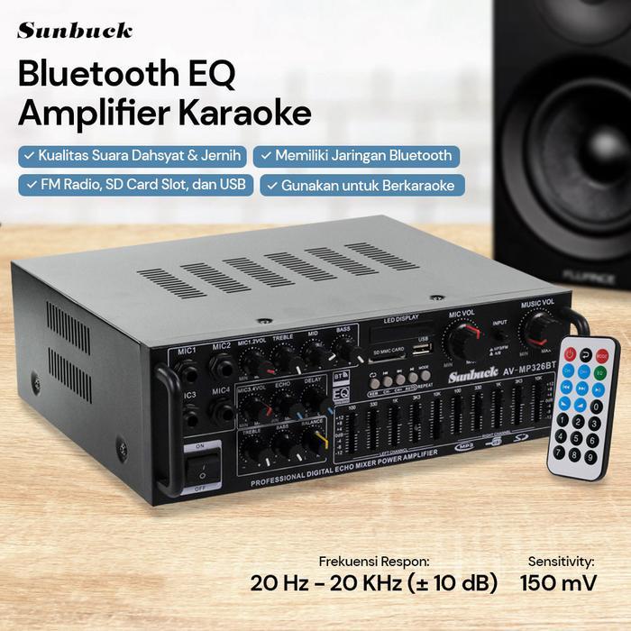 audio amplifier karaoke Bluetooth EQ Amplifier Karaoke Mixer Audio FM mixer audio