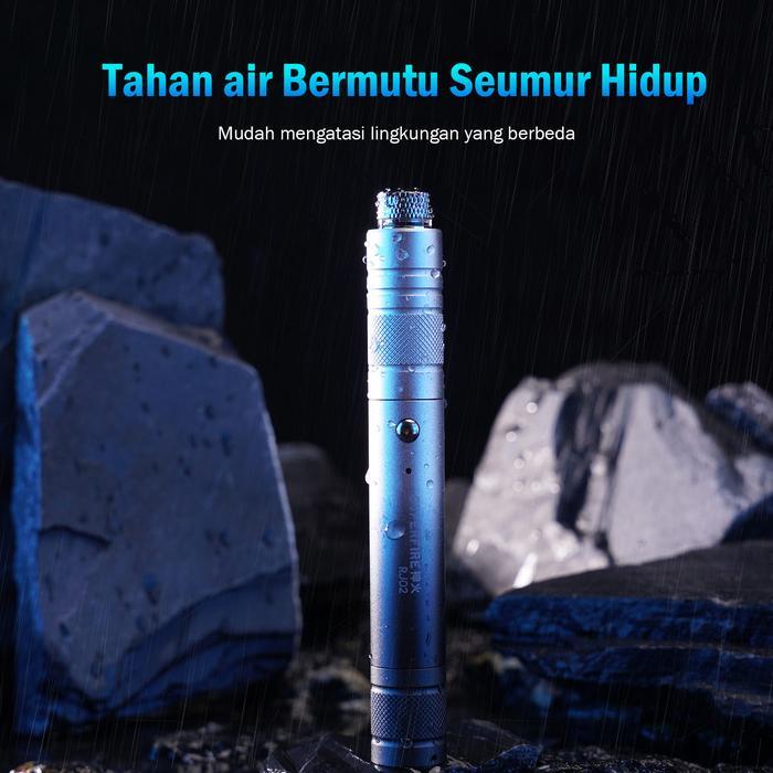 SuperFire Laser Pointer USB Rechargeable Senter 77G Portabel Aluminium Alloy Green Light Torch J02