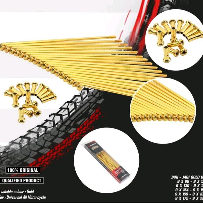 Promo Jari Jari Warna Gold Ruji Ring 14 ,Ruji Ring 17 ,Ruji Ring 18 Ready Buat Semua Motor Tbk