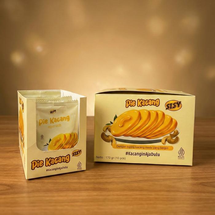 Pie Susu Sisy Pie Kacang Sisy 1 Box Isi 10 Pcs