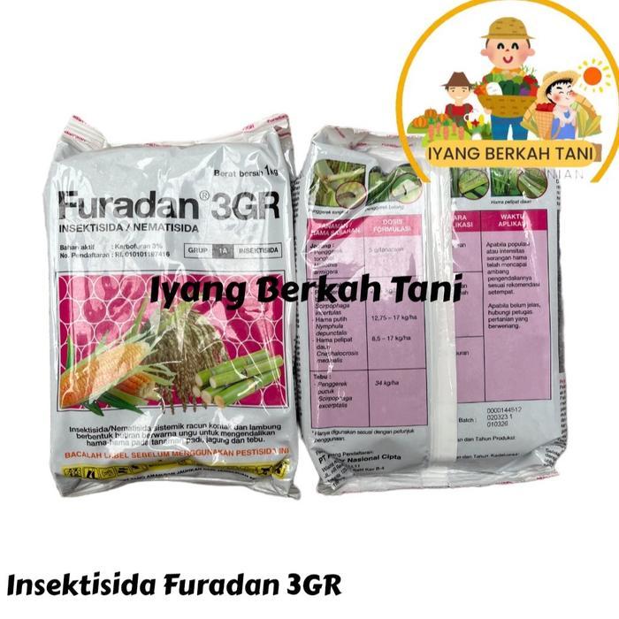 Furadan 3GR 1kg Insektisida Nematisida 1 kg Puradan Hama Kemasan Asli Tanaman