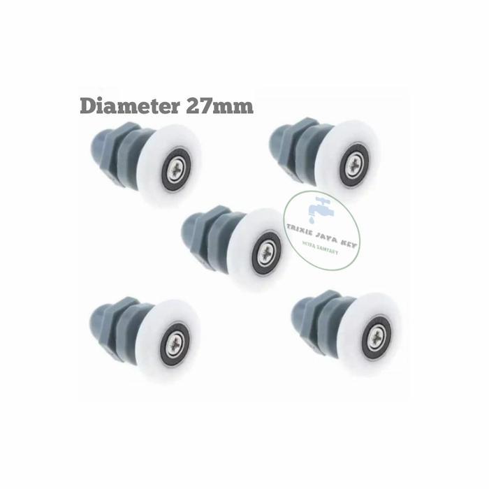 RODA SHOWER BOX/PINTU ROLLER PULLEY KAMAR MANDI 19MM,23MM,25MM,27MM