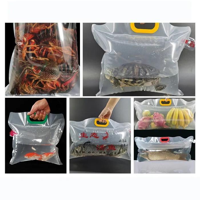 Stok Baru Plastik Packing Ikan Koi Ikan Besar Premium Tebal + Paper Bag