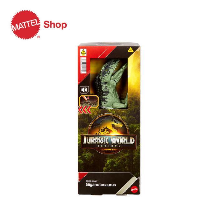 JURASSIC WORLD REBIRTH GIGANOTOSAURUS SOUND - MAINAN ACTION FIGURE