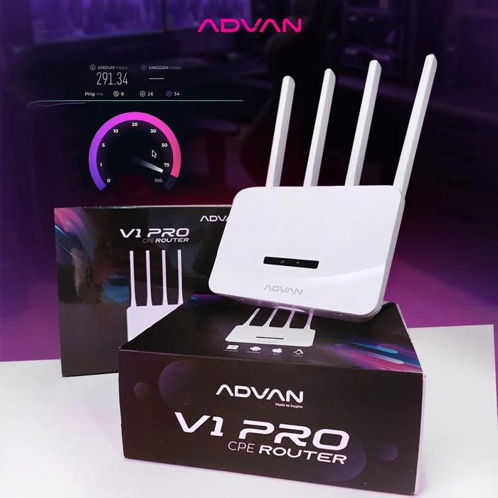Advan cpe V1 Pro Modem Wifi ( mifi ) PORTABLE - Router wi-fi - Unlock All operator Sim jaringan 4G