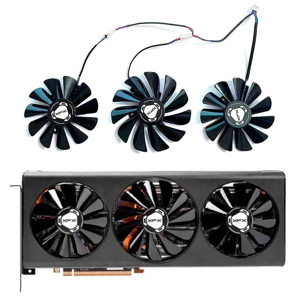 New GPU fan 4PIN 85MM 95MM CF101012S suitable for XFX RX 5700 Radeon 5700 XT 5600xt Thicc III graphi
