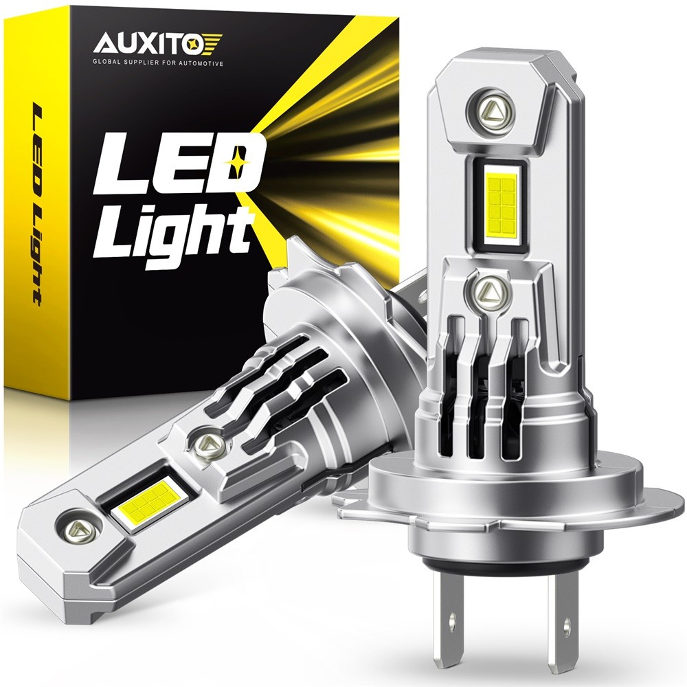 AUXITO 2Pcs Best Turbo H7 LED Bulbs with Fan CSP Chip High Power 100W 20000LM for Mercedes W211 W203