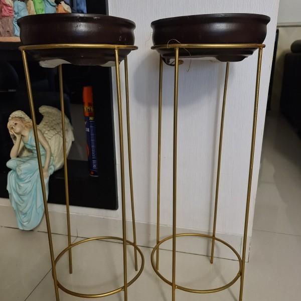 STANDING POT / STANDING PLANTER D:25 T:70cm besi 8 MM / RAK BUNGA BESI / RAK BESI