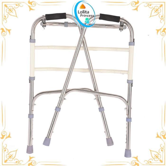 Walker Alat Tongkat Bantu Jalan Dewasa Desain Ergonomis, Ringan Dan Aman Untuk Lansia Tbk