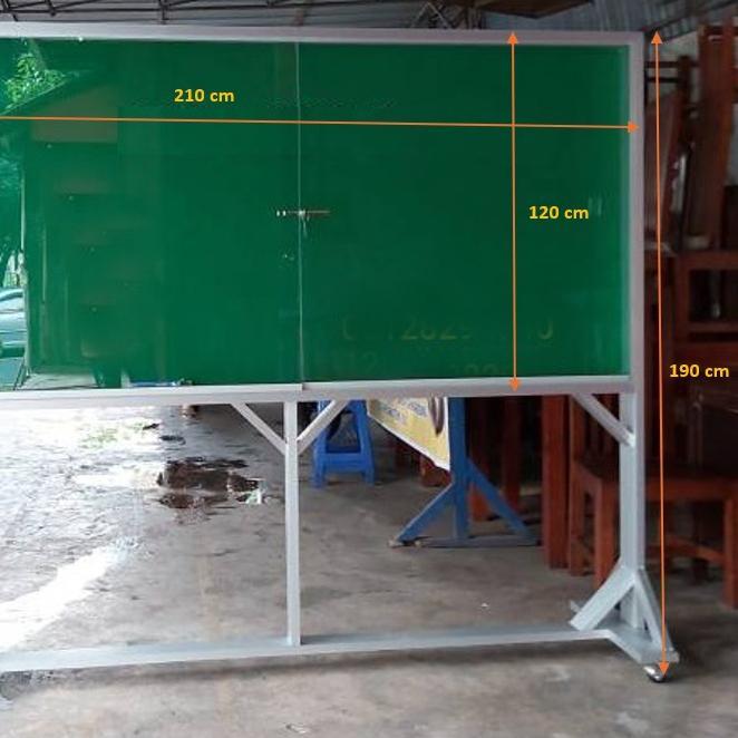 Papan Mading Pengumuman Standing Kaca Ukuran 120X180 Bisa Custom