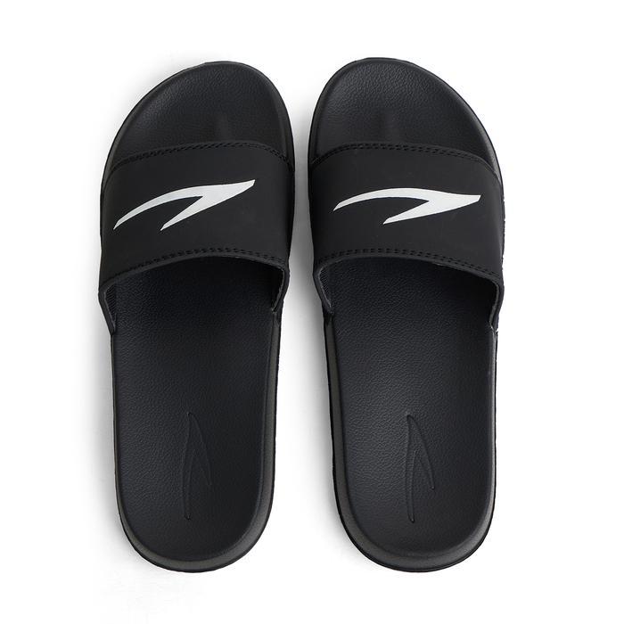 Aerostreet - Zevma Roam Black White - Sandal Sendal Slop Pria Sandal Slide Slip On Pria