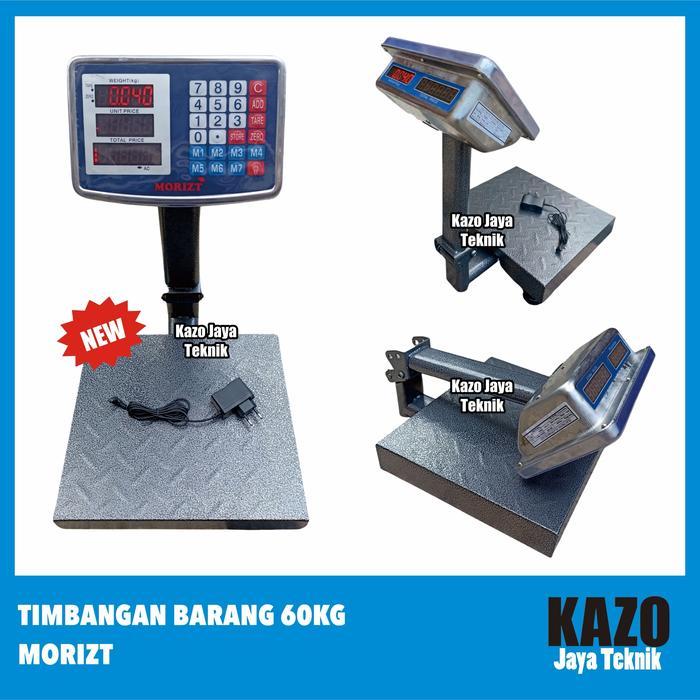 Timbangan Barang Digital 60kg / Timbangan Duduk / Meja Lantai - Morizt