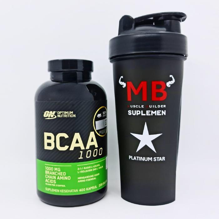 BCAA ON 400 CAPS 1000 MG OPTIMUM NUTRITION 1000MG CAPSULES CAPSULE KAPSUL AST MUTANT PLATINUM