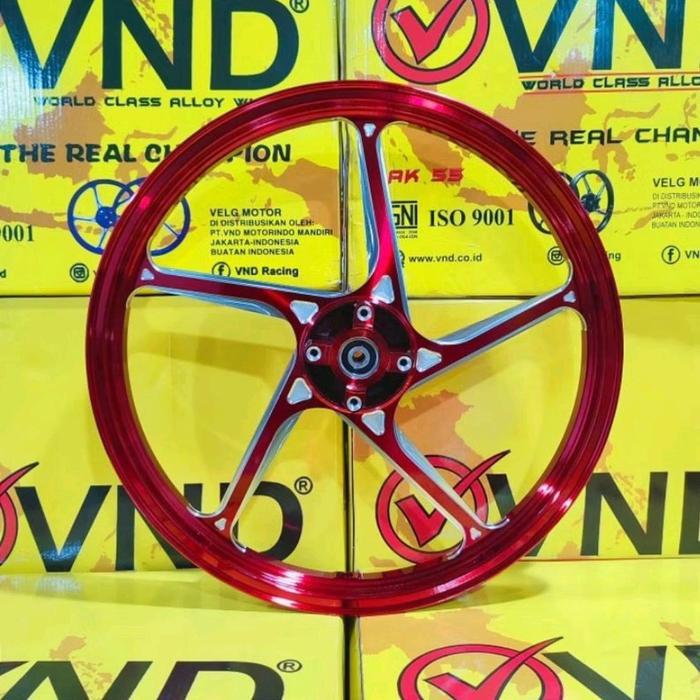 velg vnd ak55 dan KZR ring 17 jupiter z vega fiz r mx cb mp tiger uk 1.40/1.60 - vnd ak55 merah