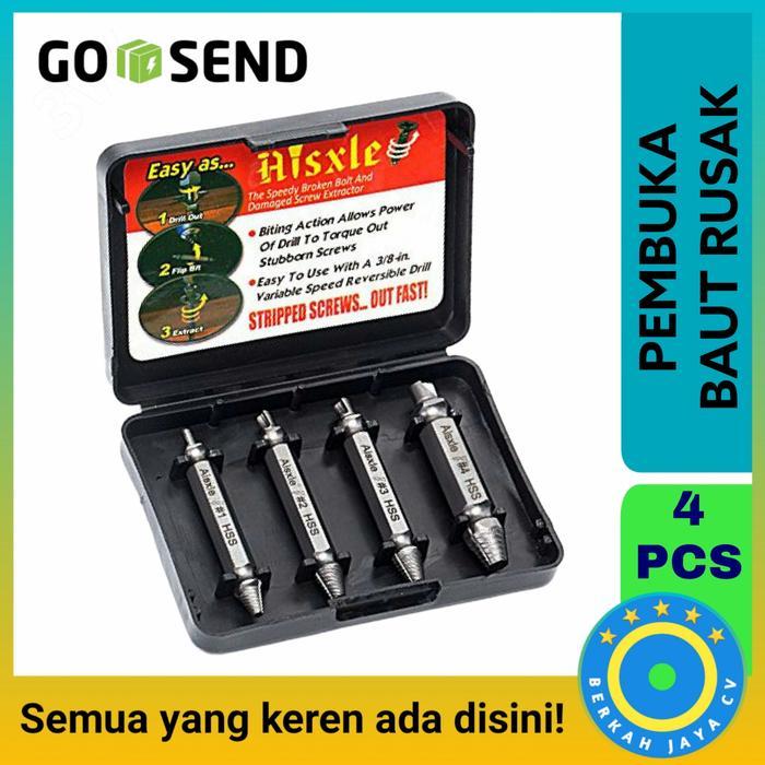 Promo Alat pembuka baut rusak screw remover tool pembuka baut rusak