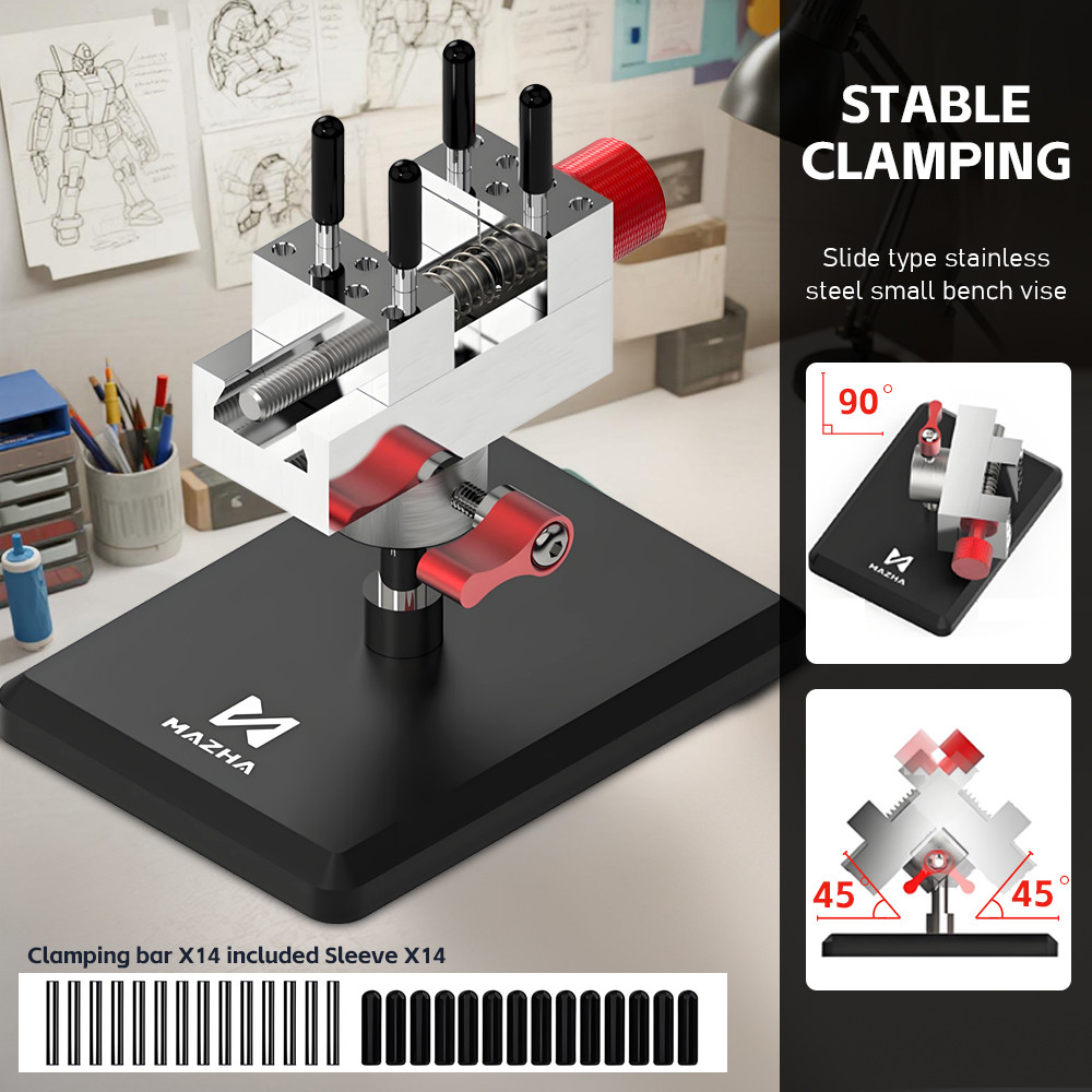 Best Portable Stainless Steels Bench Vise Workbench Vice Hand Vise DIY Jig Precision Small Bench Vis