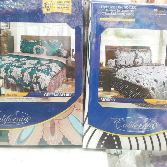 Sprei California ukuran 180 X 200 Sprei Katun California