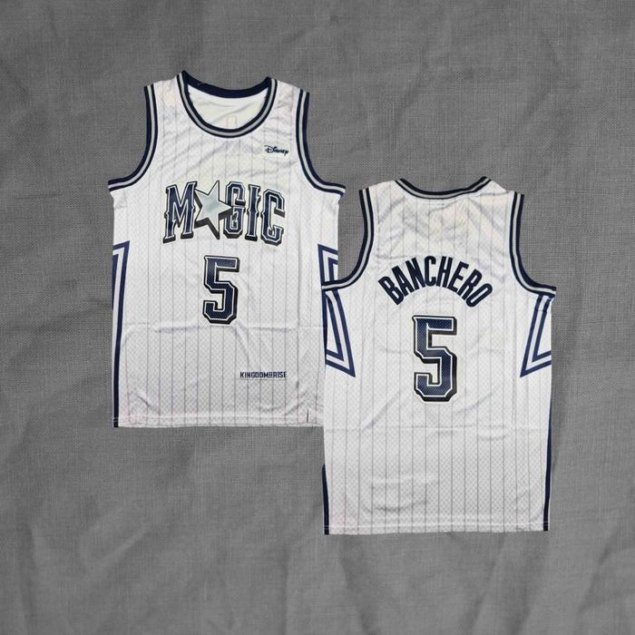 BAJU JERSEY BASKET SWINGMAN PAOLO BANCHERO ORLANDO MAGIC CITY EDITION 2025 PUTIH #5