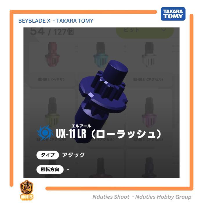 Promo Ux-11 Beyblade X Bit Low Rush Takara Tomy Original