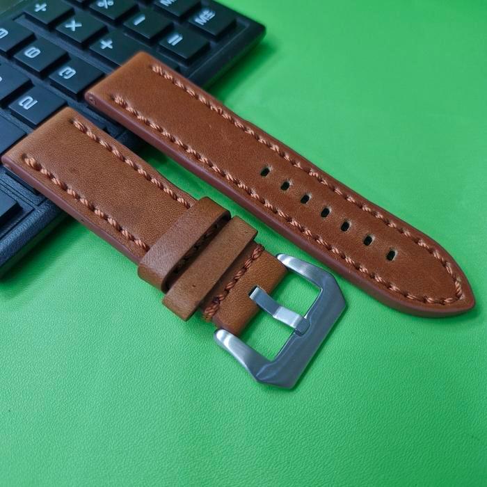 Terlaris strap leather watch tali kulit jam tangan timberland nautica police panerai fosil buckle