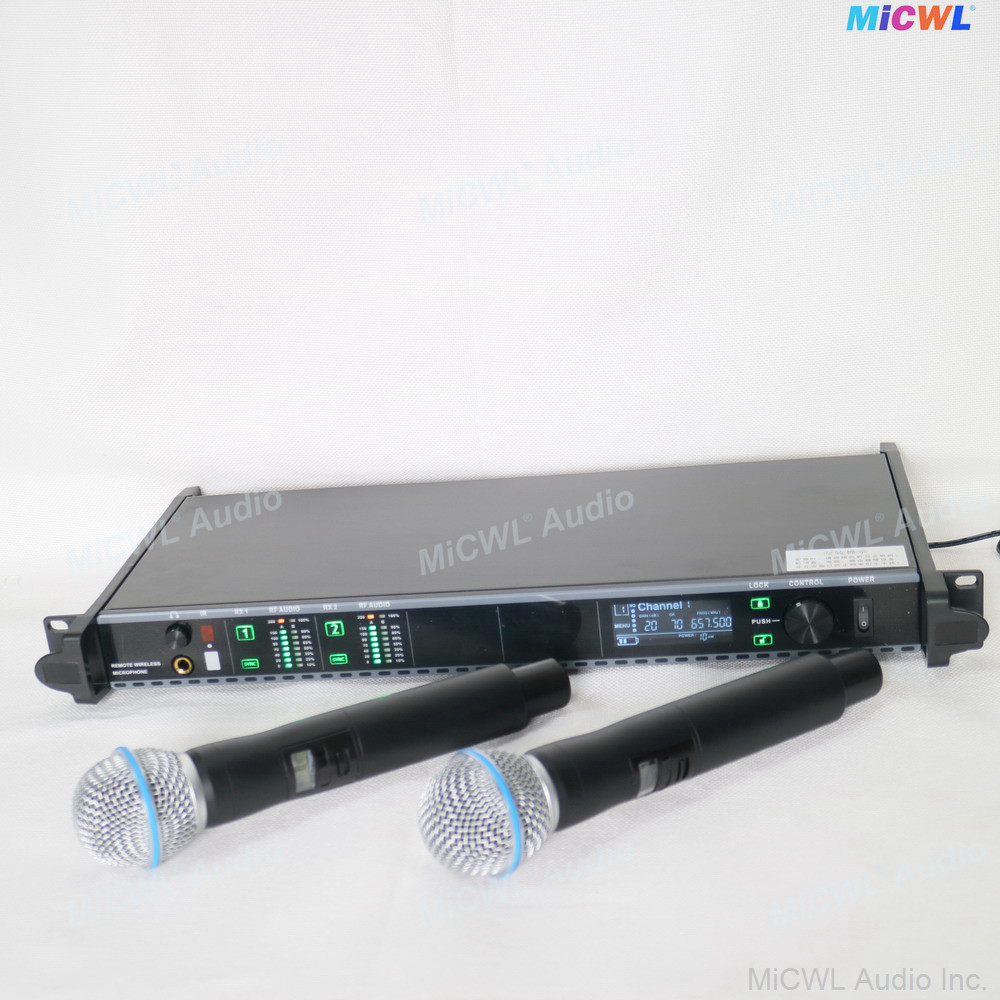 Classical AD4D 2-Channel Sure Axint Beta58 Digital Wireless Karaoke Microphone System Stage Live