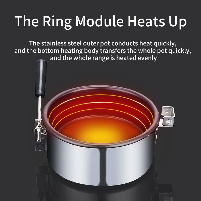 Popcorn Maker Oil-popped Popcorn Popper Machine Maker Popcorn Maker Machine Mini