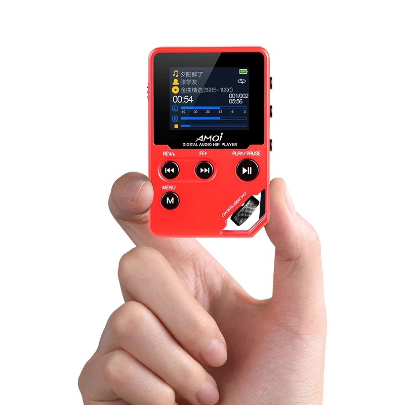 Amoi C10 Mini Portable High Quality HIFI Sports 60Hr Long Time FM Radio Recorder Video MP4 Music