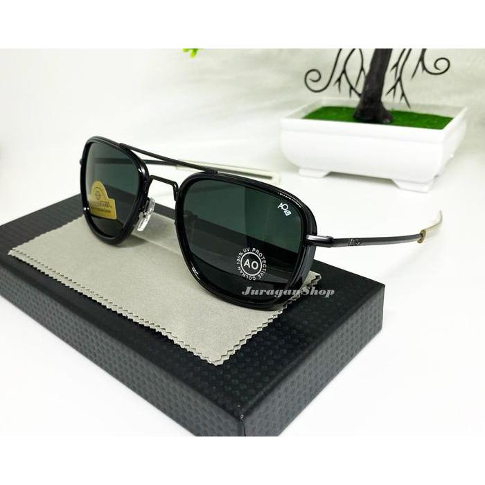 Kacamata hitam kaca asli, Kacamata fashion, Kacamata gaya pria Sky Master