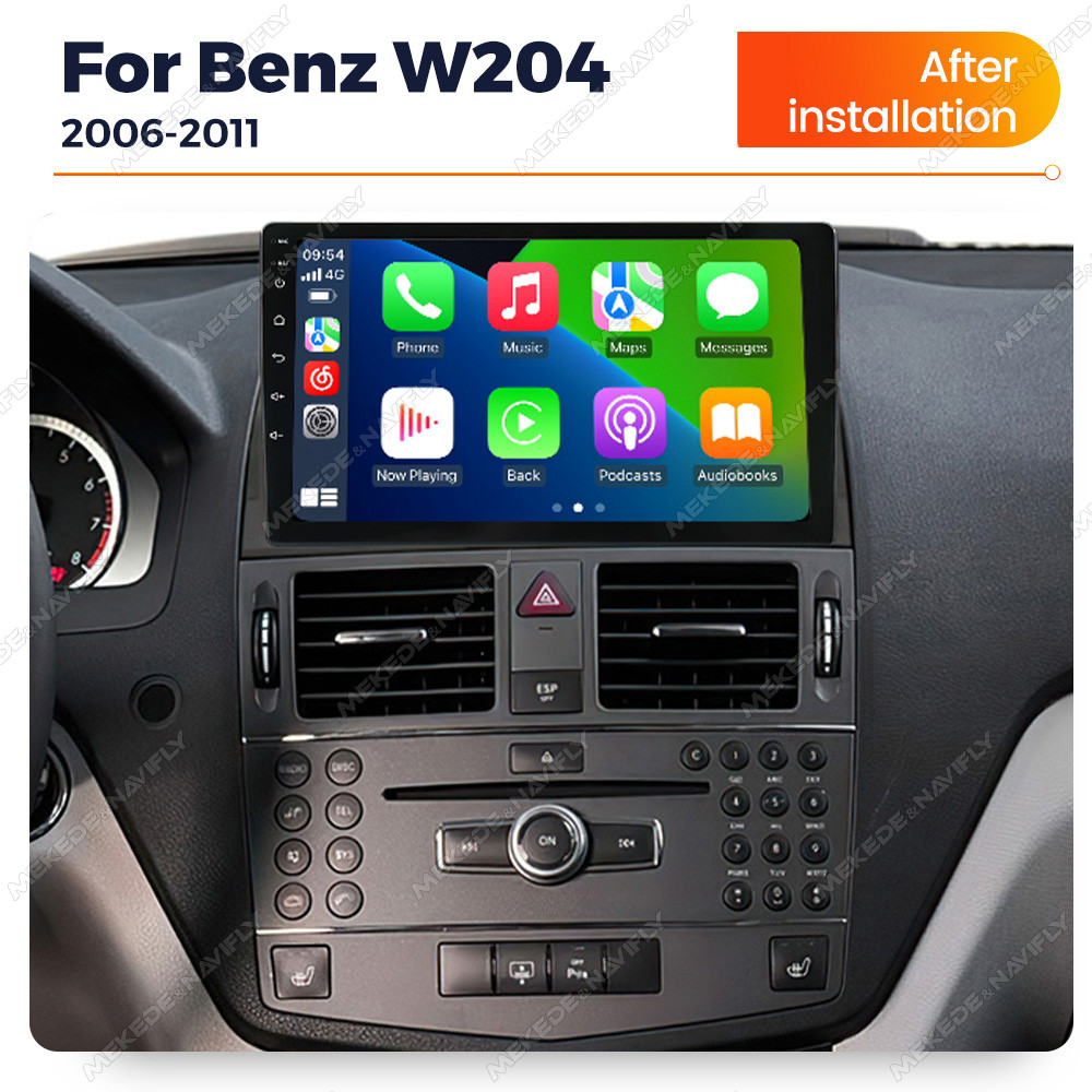 NaviFly Car Radio Android All-in-one Wireless Carplay AUTO For Mercedes-Benz C-Class W204 C204 S204