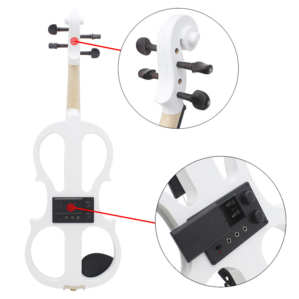 IRIN Violin Electric Professional 4/4 Electroacoustic Violin for Beginner Electric Silent Violin