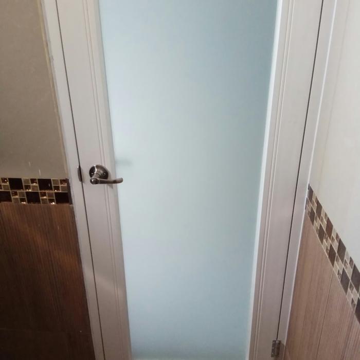 Pintu upvc set full kaca