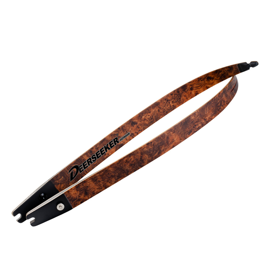 Deerseeker archery ILF Carbon Recurve Limbs 66"68"70" woodgrain finish Laminated traditional limbs