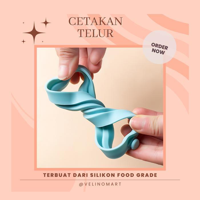 Cetakan Telur Ceplok / Cetakan Telur Silikon Anti Lengket/ Alat Pencetakan Telur