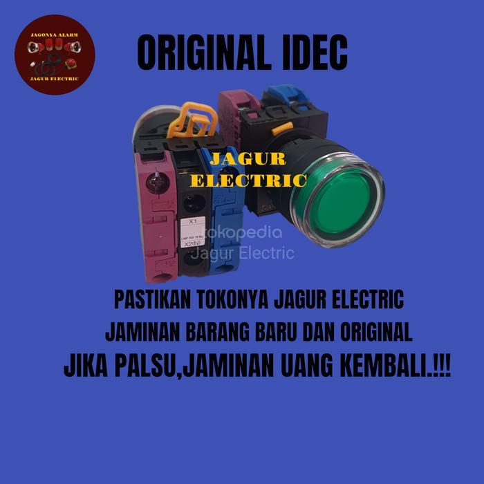 Yw1L-Mf2E Push Button Lamp Idec 220/24V 1No+1Nc+Lamp Diskon