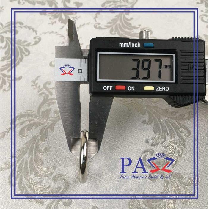 "New" Ring D 20mm Aksesoris Tas IMPORT Bahan Besi Tebal 4mm