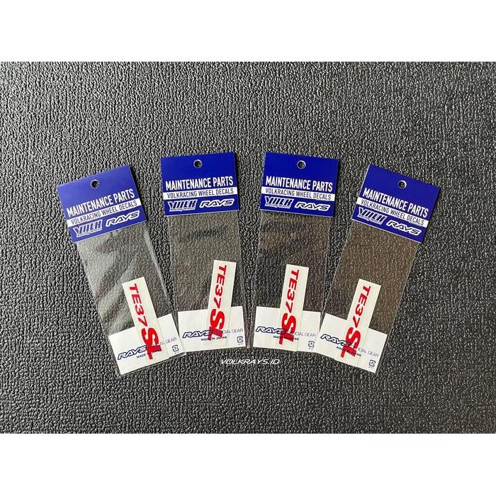 Rays Volk Racing TE37 SL Repair Sticker Red Original Japan (4 set)