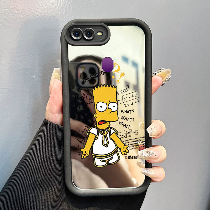 Casing Hp Untuk OPPO F9 F9 Pro A7x Realme 2 Pro Realme U1 Case jenaka Rumus matematika Mirror Kasing