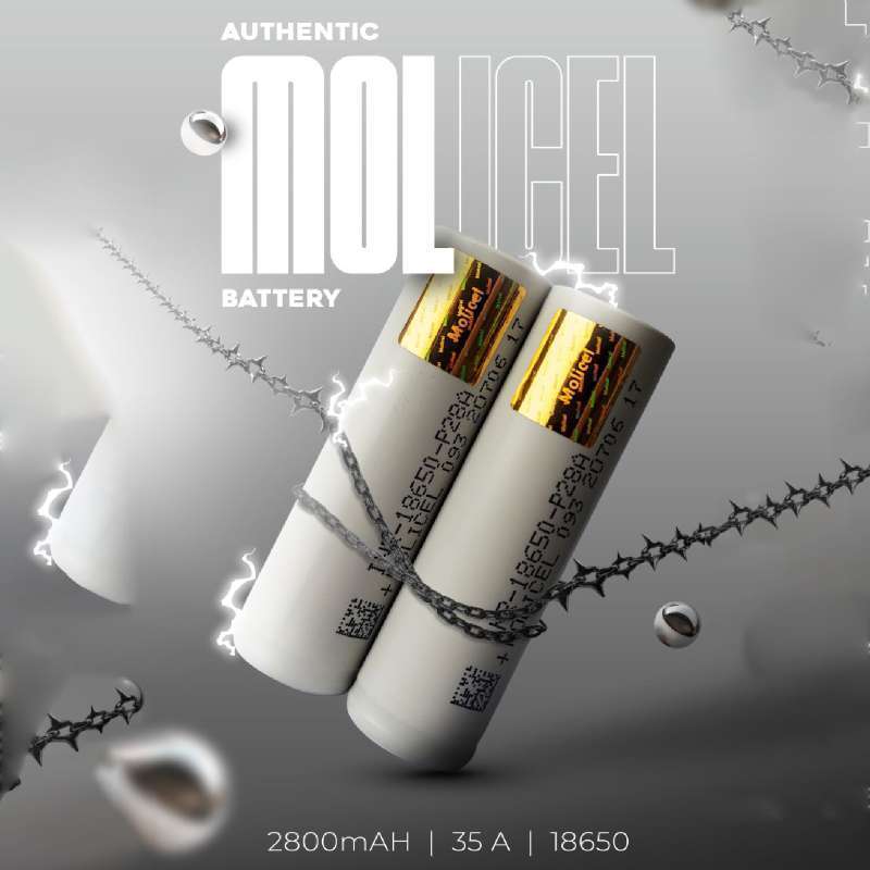 Molicel P28A 18650 2800mAh 35A Battery Authentic Molicel