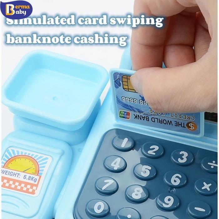 Mesin Kasir Mainan Simulasi supermarket Mesin Kasir Belanja Mainan Cashier Machine Toys Mainan