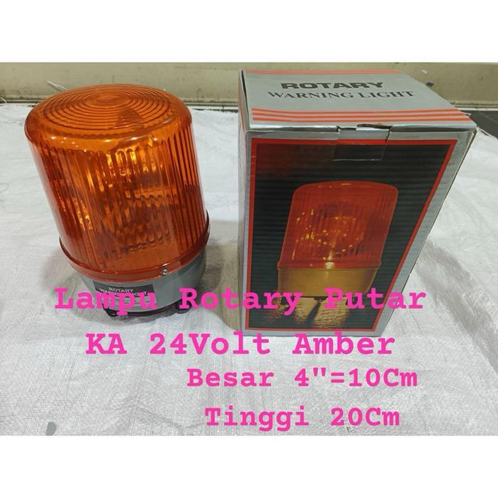Lampu Rotary Lampu Putar Warning Light Ka24Volt & Rb 24Volt Amber/Kuning Premium