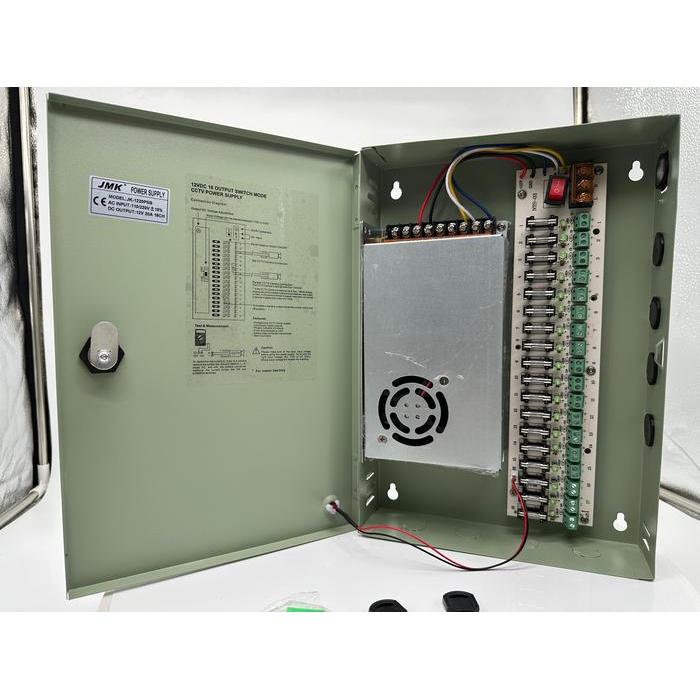 PSU Power Supply CCTV Box 12V 20A - PSU box CCTV