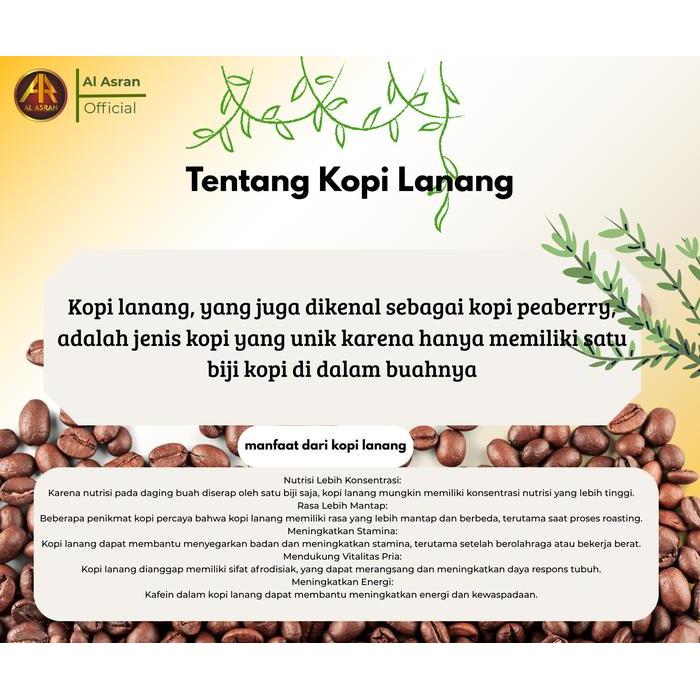 NEW PRODUCT AL ASRAN KOPI LANANG JAGAT & KOPI LANANG GODEG SUPER PREMIUM COFFEE LANANG ARABIKA