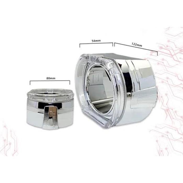 ORIGINAL SHROUD 2.5 INCHI COVER DAN RING SHROUD PROJECTOR LAMPU COVER PROJIE MOTOR MOBIL