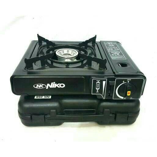 Niko Nk-268 Kompor Gas Stove Portable Satu Tungku Kaleng Tabung Lpg