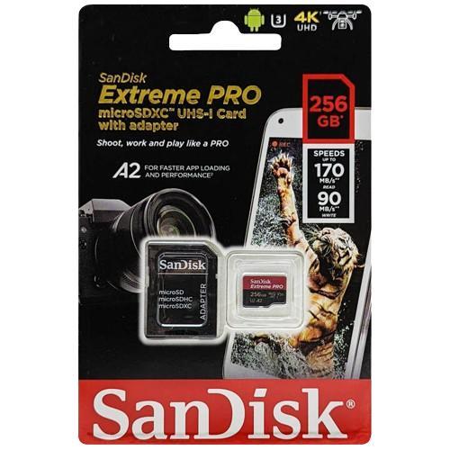 ORIGINAL SANDISK EXTREME PRO MICROSD 256GB 170MB/S A2 MICRO SD