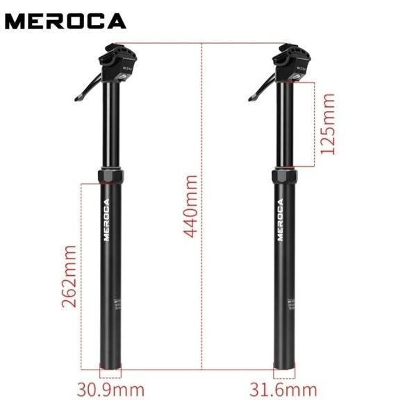 Meroca Dropper Seatpost 30.9mm 31.6mm Hydraulic Hidrolik Seatpost Sepeda